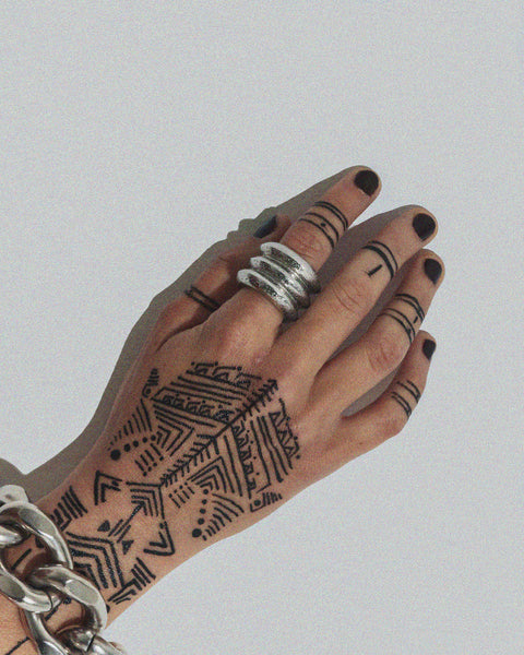 BOWIE Palladium - XXL Ball Ring - Palladium