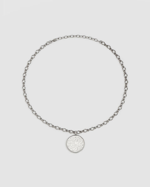 NEIL - Collier médaillon - Palladium