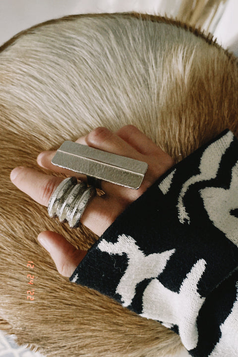 BOWIE Palladium - XXL Ball Ring - Palladium