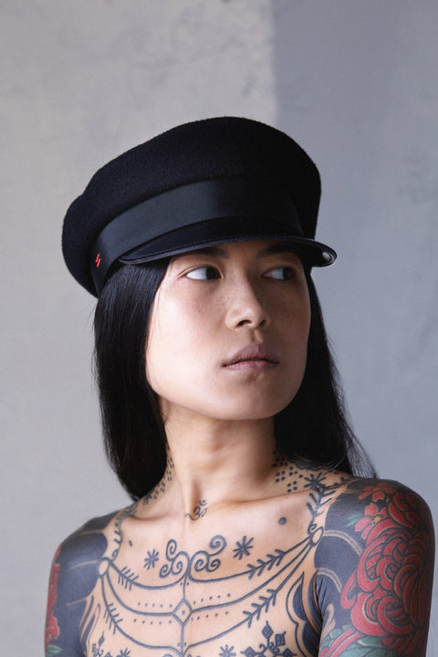 SID WOOL + VINYL VISOR CAP