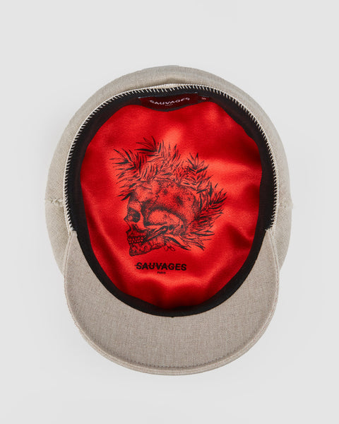 NANCY - OFF WHITE MILITARY CAP