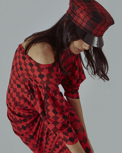 IGGY - RED TARTAN CAP
