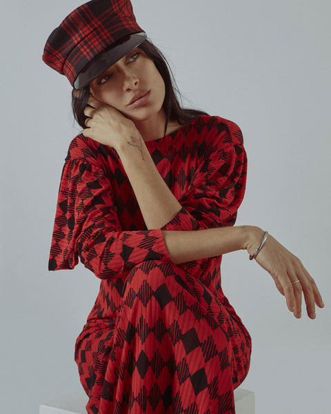 IGGY - RED TARTAN CAP