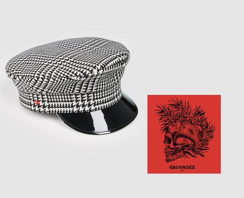 ZIGGY - HOUNDSTOOTH BAKER BOY CAP