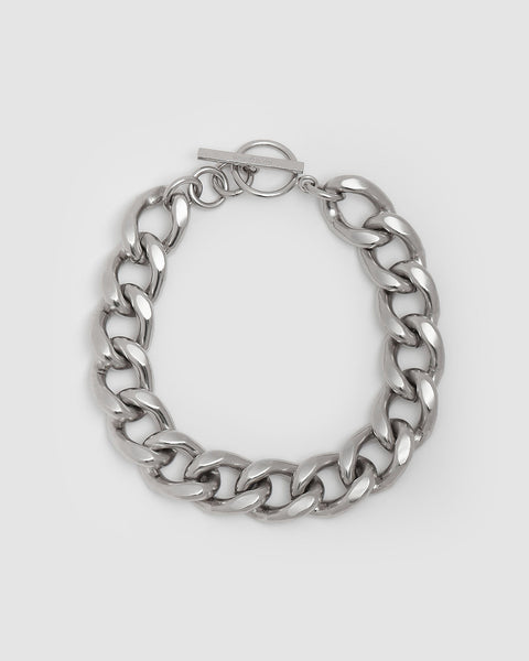JAGGER -  XXL chain necklace - Palladium