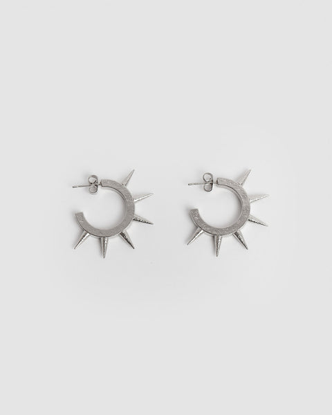 SPIKES - Studs earrings - Palladium