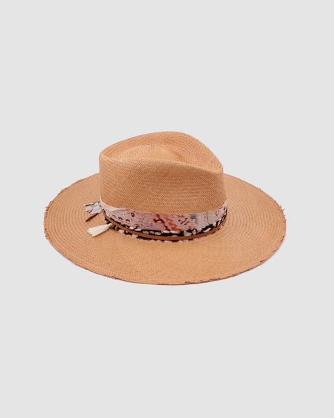 Light Camel Panama straw hat