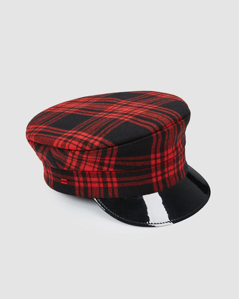 IGGY - RED TARTAN CAP